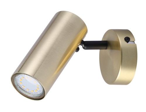 Candellux Lighting reflektorek, złota lampa ścienna COLLY 91-01702 złoty kinkiet z regulacją ustawienia GU10 led 91-01702