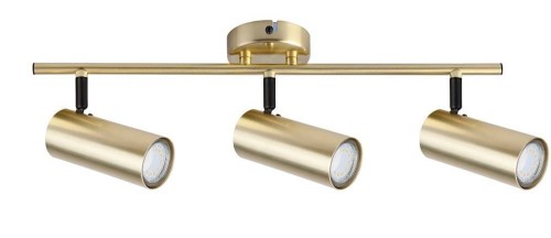 Candellux Lighting złote reflektorki na sufit z regulacją ustawienia COLLY 93-01733 złota lampa sufitowa spoty GU10 led ruchome tubki 93-01733