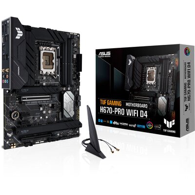 Asus Płyty główne TUF GAMING H670-PRO WIFI D4 s1700 4DDR4 DP/HDMI ATX TUF GAMING H670-PRO WIFI D4