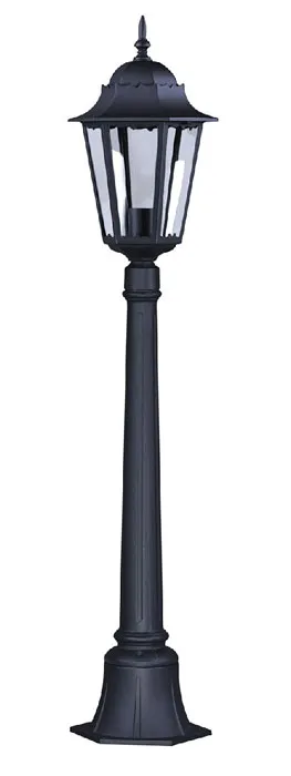 Lumes Czarna stojąca lampa ogrodowa klasyczna słupek - S351 M7-W96