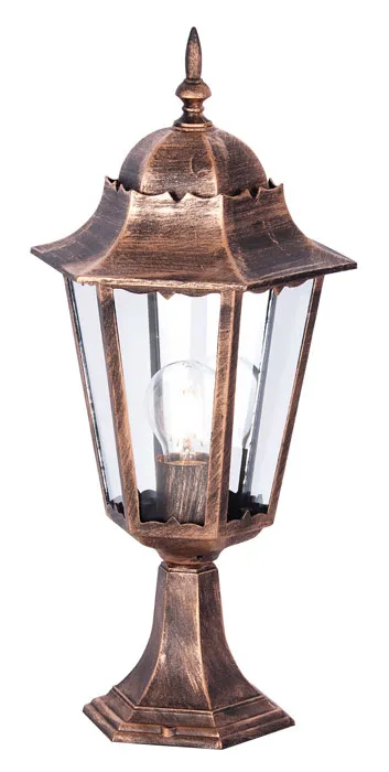 Czarno-złota niska lampa do ogrodu retro - S352 S4-B31