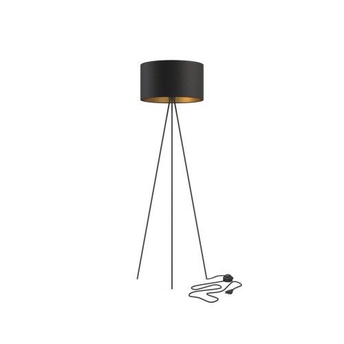 Nowodvorski Nowoczesna lampa podłogowa CADILAC BLACK/GOLD 7991_CADILAC_BL/G