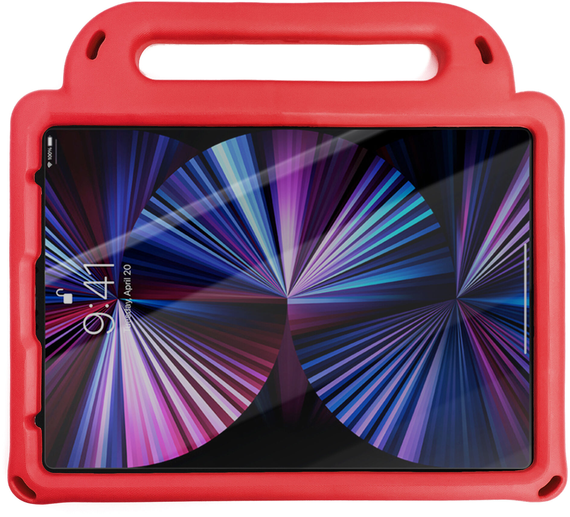 Hurtel Diamond Tablet Case pancerne miękkie etui do iPad mini 5 / 4 / 3 / 2 / 1 z miejscem na rysik czerwony