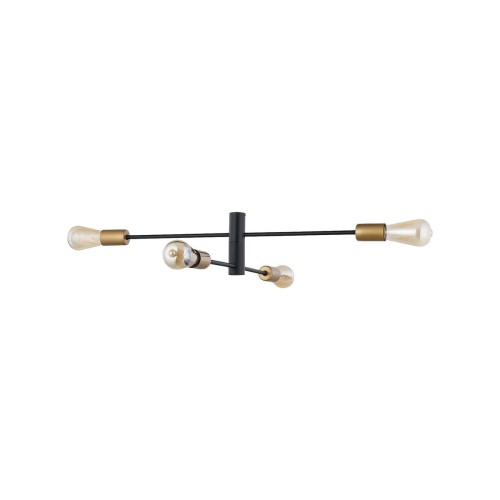 Nowodvorski Sufitowa LAMPA loft ROTOR 7936 plafon molekuły do jadalni sticks czarne 7936