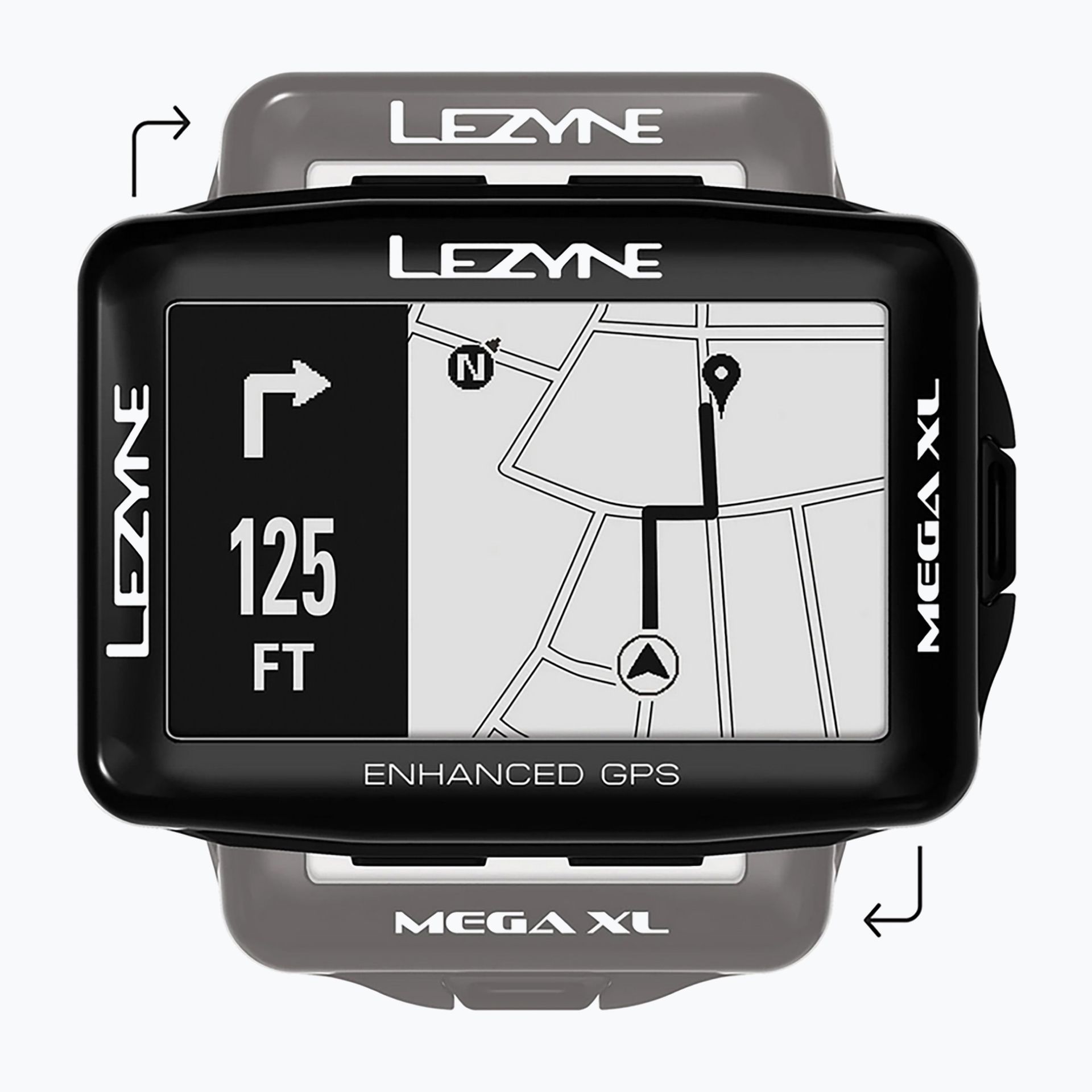 LEZYNE Licznik rowerowy MEGA XL GPS HRSC Loaded (w zestawie opaska na serce + czujnik prędkości/kadencji) (NEW) LZN-1-GPS-MEGAXL-V204-HS