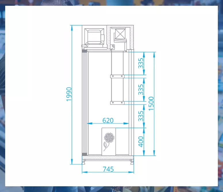 Chłodnicza Altana Kwiatowa SCh-AK 1805