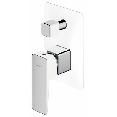 Omnires PARMA bateria wannowa podtynkowa PM7435 CRB CHROM + BIAŁY