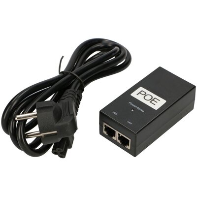 ExtraLink POE 24V-12W POWER ADAPTER WITH AC CABLE (EX.14152)