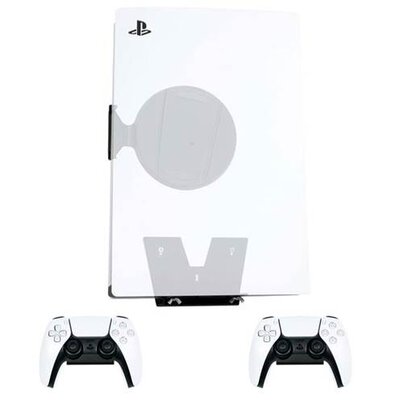 4MOUNT Zestaw uchwytów 4MOUNT 4M-PS5-B-V2 do konsoli PS5 konsola + 2 kontrolery)