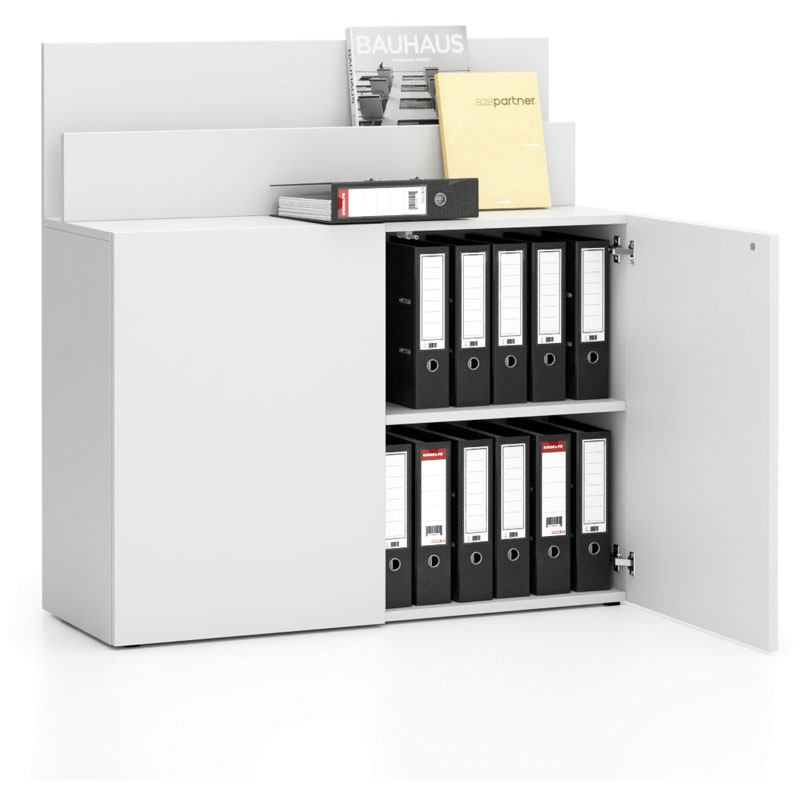 B2B Partner Dodatkowa szafka do biurka LAYERS, krótka, biała 611536