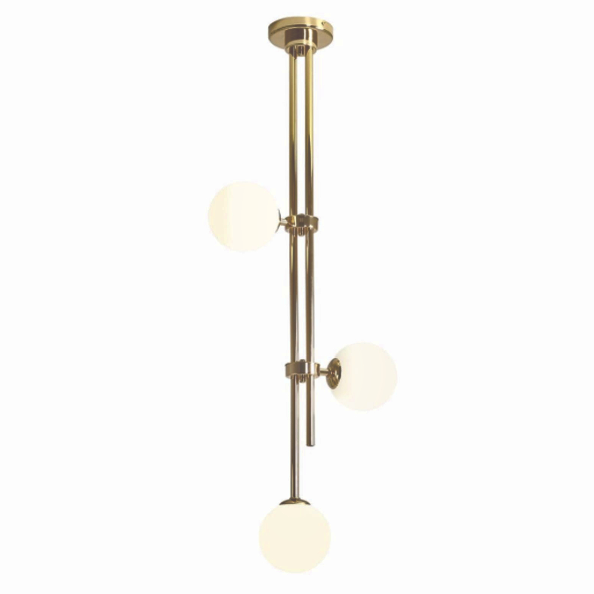 Nowoczesna lampa sufitowa CGRAYSC balls mosiądz białe