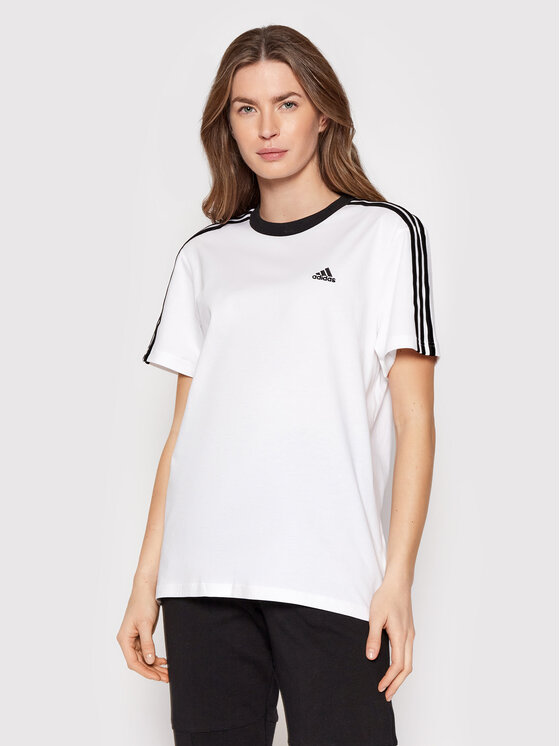 Adidas T-Shirt Essentials H10201 Biały Relaxed Fit