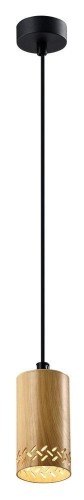 Candellux Lampa wisząca drewniana oprawa 25W GU10 10cm Tubo 31-78568 31-78568