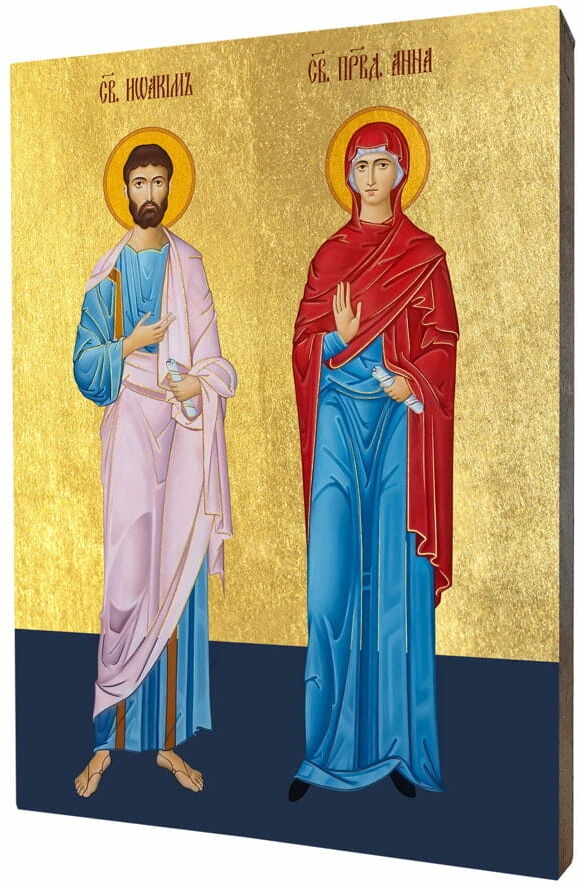 Art Christiana Ikona święci Joachim i Anna, rodzice Matki Bożej ACHI253