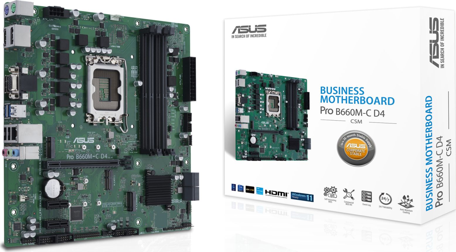 Asus PRO B660M-C D4-CSM