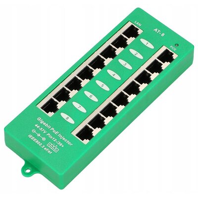 ExtraLink ExtraLink EXTRALINK ACTIVE POE INJECTOR 8 PORT GIGABIT 802.3AT/AF MODE A EX.12561