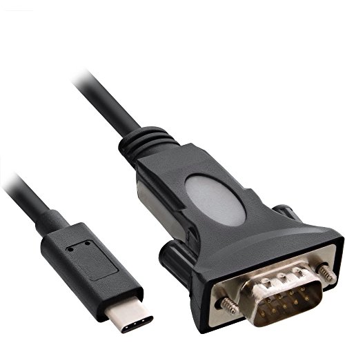 InLine 33308l adapter sieciowy wtyczka C adapter USB na 9-pinowe złącze z 9  Sub D 25 pinów Seriell 1,8 m 4043718238149