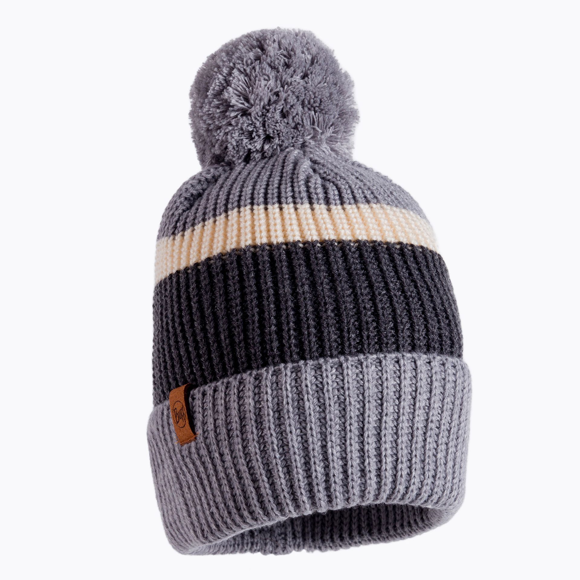 Buff Czapka Knitted Hat Elon Ash 126464.914.10.00