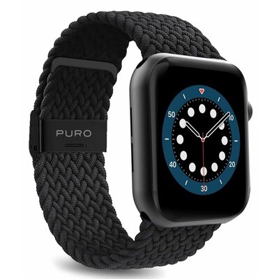 PURO Pleciony pasek Loop Band Apple Watch 42/44mm czarny PUR459BLK