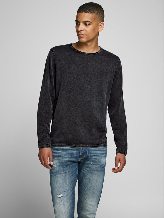 Jack&Jones Sweter Eleo 12174001 Czarny Regular Fit