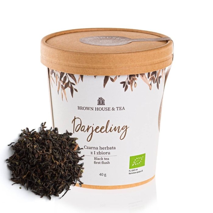 BROWN HOUSE & TEA Czarna herbata Brown House & Tea Darjeeling 40g 10837-uniw