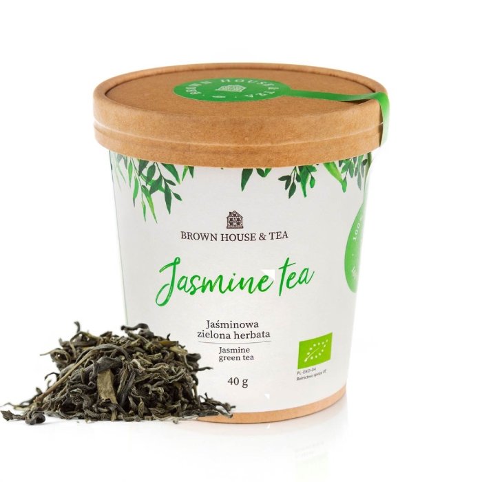 BROWN HOUSE & TEA Zielona herbata Brown House & Tea Jasmine Tea 40g 10835-uniw