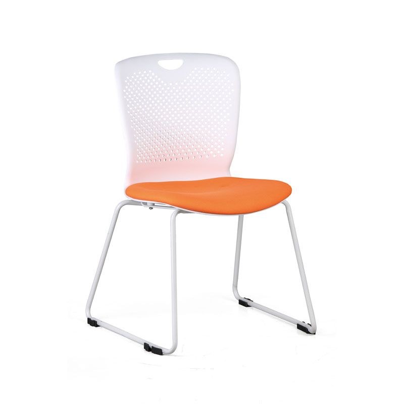 B2B Partner Krzesło plastikowe DOT, pomarańczowe, zestaw 4 szt. 432039