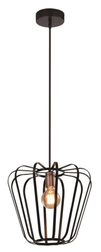 Candellux Lampa wisząca czarna metalowa loft 40W E27 Jonas 31-78483 31-78483