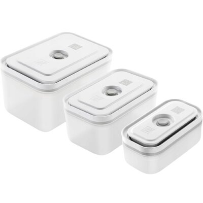 Zwilling Zwilling Fresh &amp Save 3 Szt Białe Pojemniki Próżniowe Na Żywność Plastikowe