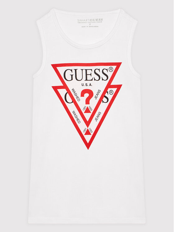 Guess Sukienka codzienna K92K31 KAUD0 Biały Regular Fit