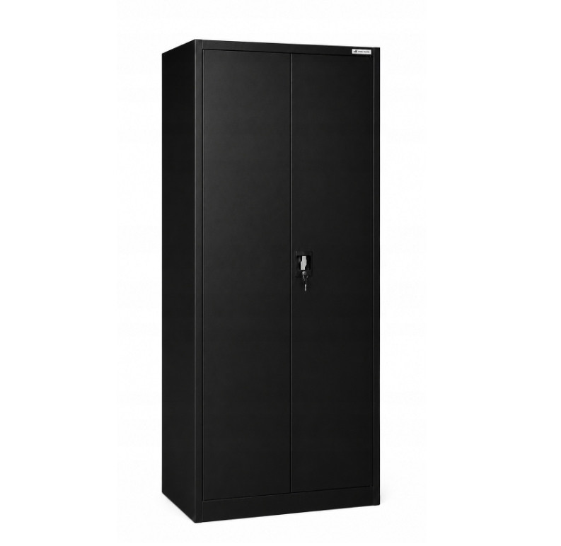 Iron Mate Szafa Gospodarcza Metalowa SATURN 185x90x45 Czarna RAL9005 Saturn_9005