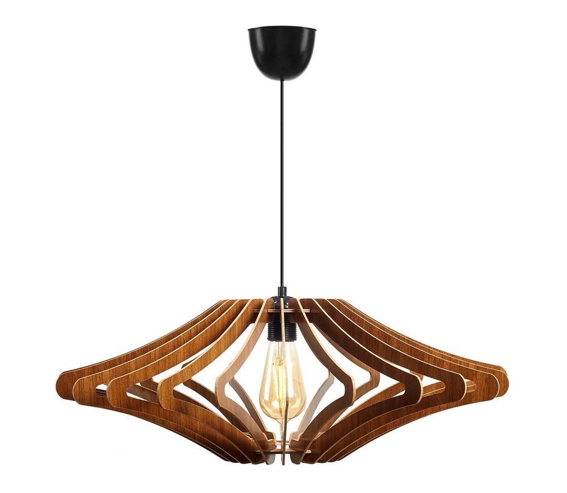 Żyrandol na lince 1xE27/60W/230V brązowy śr. 59 cm