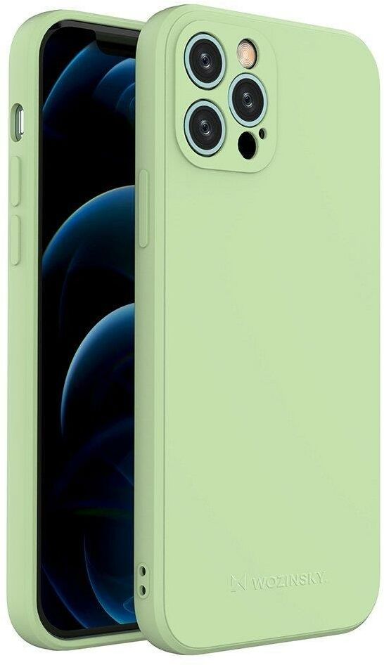 Wozinsky Color Case silikonowe elastyczne wytrzymałe etui iPhone 13 zielony