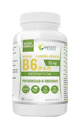 WISH Koenzymatyczna Witamina B6 50mg + Inulina suplement diety 60 kapsułek