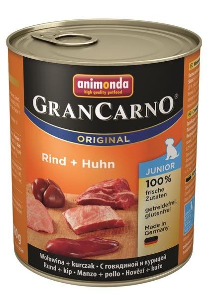 Animonda Grancarno Junior Huhn Kaninchen Kurczak + Królik Puszka 800G