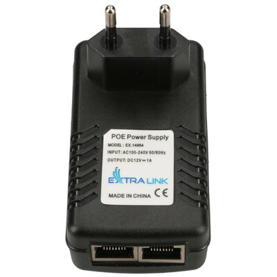 ExtraLink POE-12-12W 12V 12W 1A POWER ADAPTER WALL PLUG