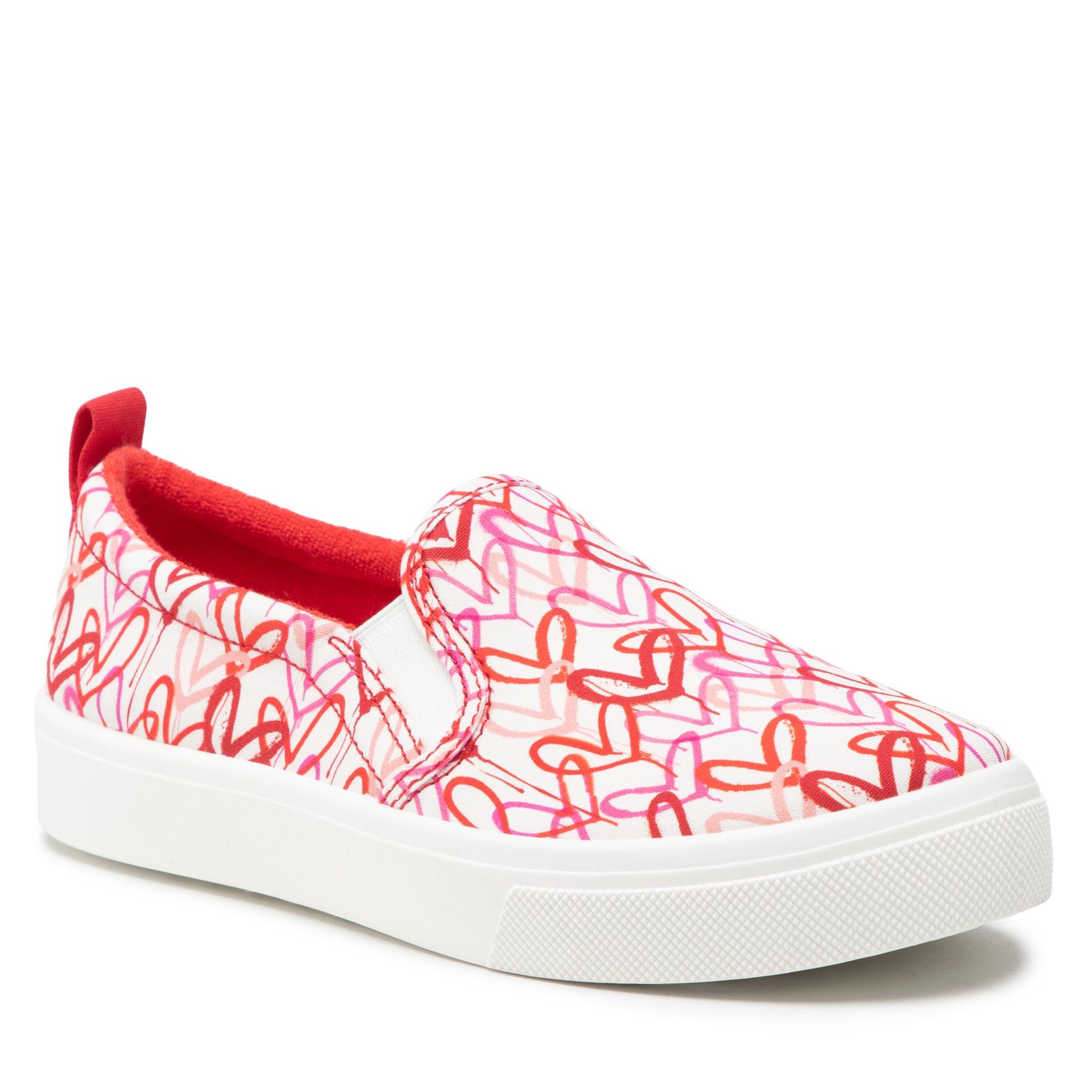 Skechers Tenisówki Poppy 155503/WRPK White/Red/Pink