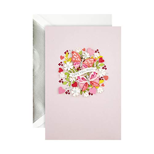 Hallmark Kartka na Dzień Matki dla mamy od Hallmark - z efektem 3D kwiatowym, wzór z kolekcją podpisu