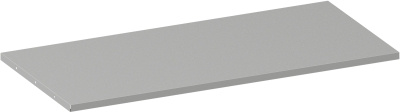 Dodatkowa półka do szafek metalowych, 1200 x 600 mm, szara, 1 szt.
