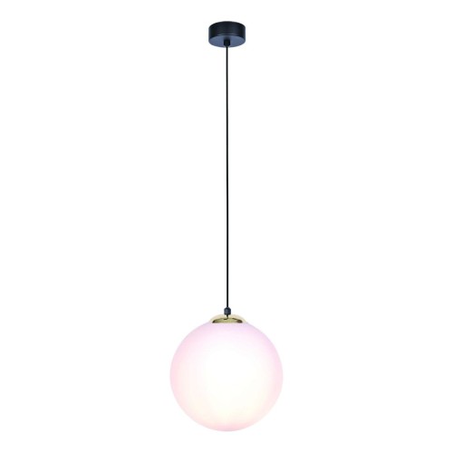 Kaja Oświetlenie Żyrandol z dużym białym kloszem 30 cm K-4912 ISLA K-4912