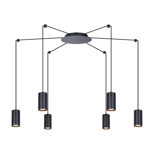 Kaja Oświetlenie Lampa wisząca na sześć żarówek - pająk - K-4898 PUERTO K-4898