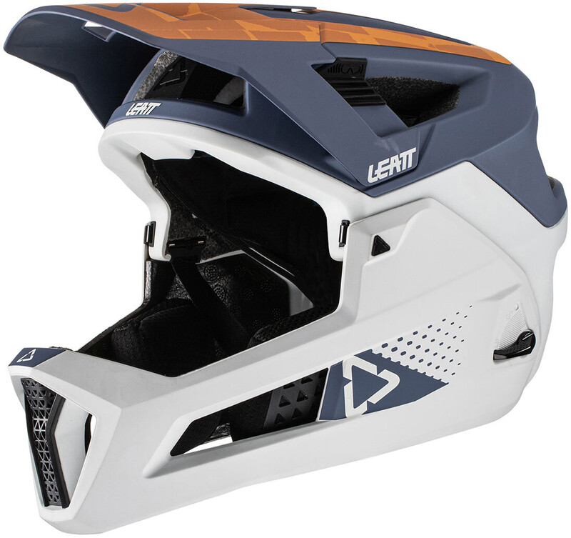 Leatt Leatt MTB 4.0 Enduro Helmet, biały/pomarańczowy 59-63cm 2022 Kaski MTB LE-HLT-2130/2311/L