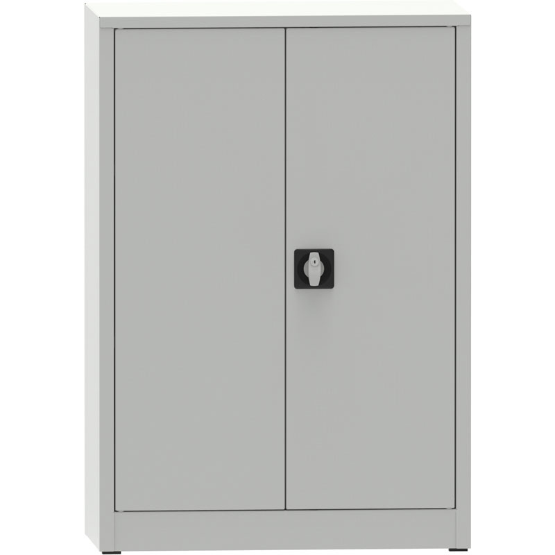 PARTNER B2B Warsztatowa szafa półkowa na narzędzia KOVONA JUMBO, 2 półki, spawana, 800 x 500 x 1150 mm, szara 178632