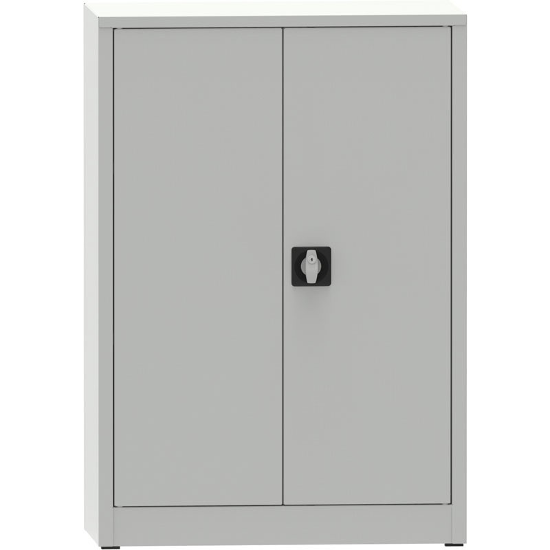 PARTNER B2B Warsztatowa szafa półkowa na narzędzia KOVONA JUMBO, 2 półki, spawana, 800 x 600 x 1150 mm, szara 178635