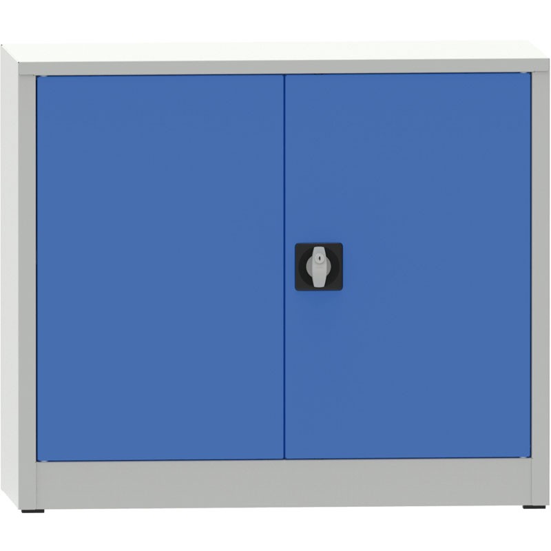 PARTNER B2B Warsztatowa szafa półkowa na narzędzia KOVONA JUMBO, 1 półka, spawana, 950 x 500 x 800 mm, szara / niebieska 178647