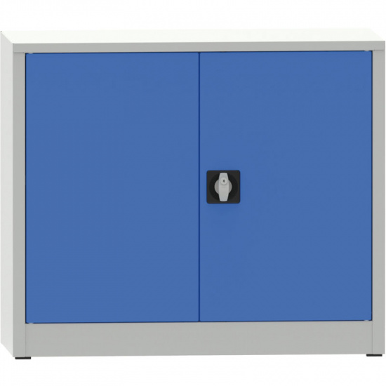PARTNER B2B Warsztatowa szafa półkowa na narzędzia KOVONA JUMBO, 1 półka, spawana, 950 x 600 x 800 mm, szara / niebieska 178649