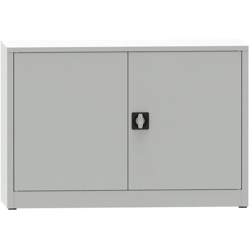 Warsztatowa szafa półkowa na narzędzia KOVONA JUMBO, 1 półka, spawana, 1200 x 500 x 800 mm, szara