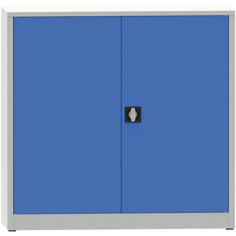 PARTNER B2B Warsztatowa szafa półkowa na narzędzia KOVONA JUMBO, 2 półki, spawana, 1200 x 500 x 1150 mm, szara / niebieska 178656
