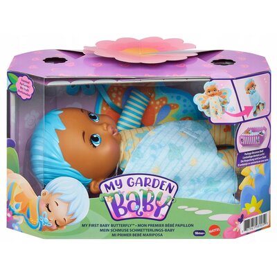Mattel My Garden Baby Bobasek-motylek Miękka lalka niebieska HBH37_HBH38 HBH37_HBH38