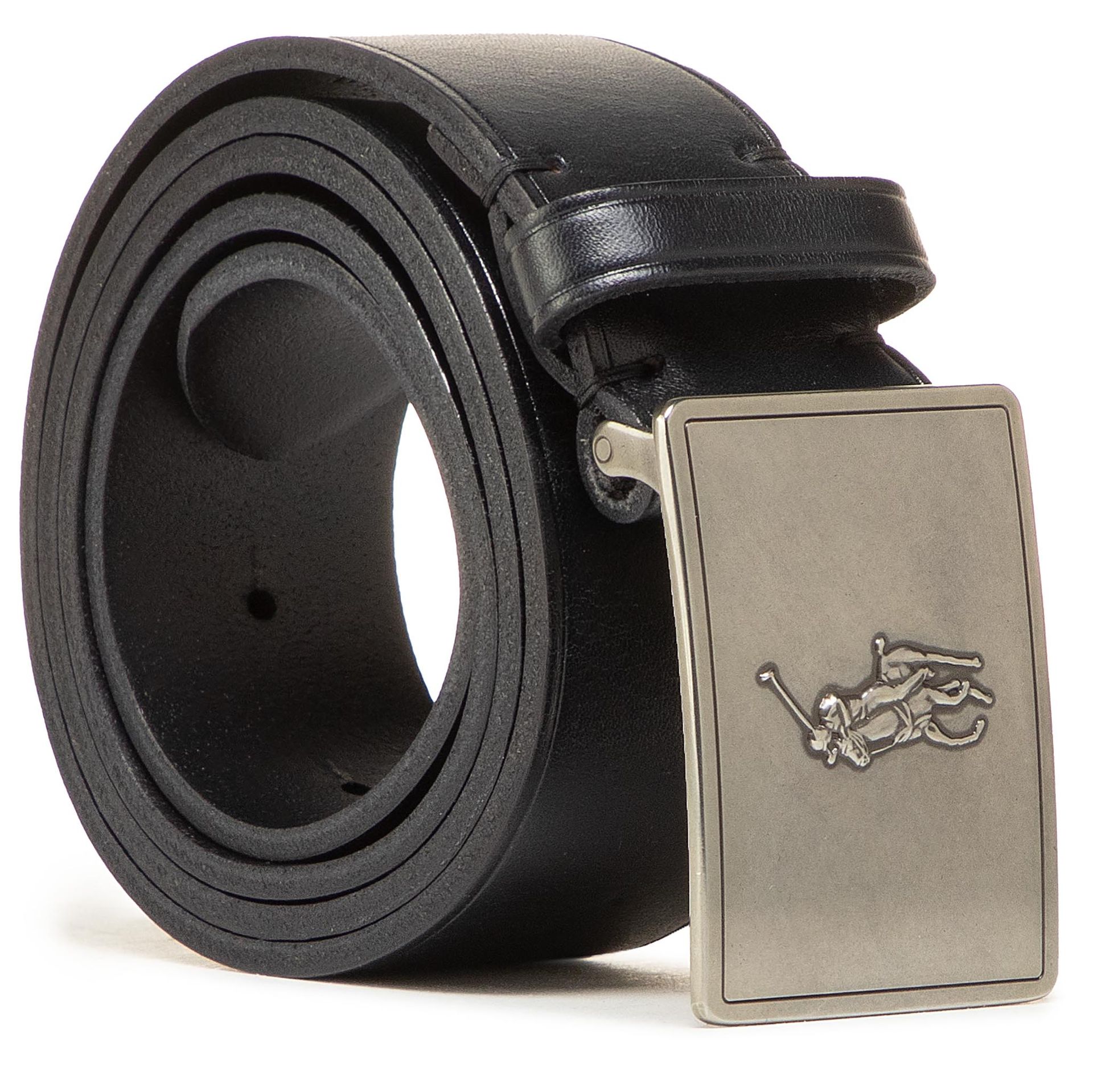 Ralph Lauren Pasek Męski POLO 36mm Pp Plaque Belt 405691693001 Black